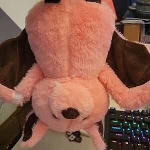 Cuddly 11 inch Plush Pink Bat Stuffed Animal Halloween Stuffed Plush Toy Plush